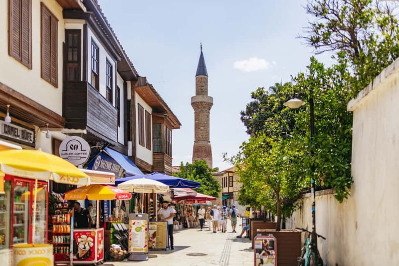 Antalya: Old Town with Aquarium or Cable Car & Waterfalls - Antalya Clock Tower and Hadrian’s Gate