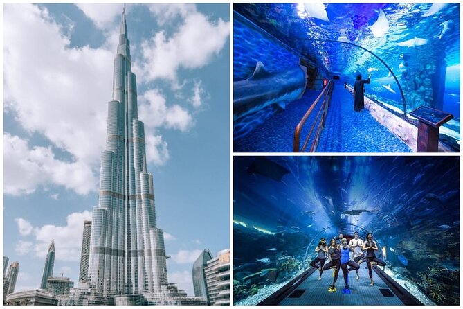 Burj Khalifa, Dubai Aquarium & UWZ with Penguin Cove Tickets - Two major Dubai sights in one Downtown visit