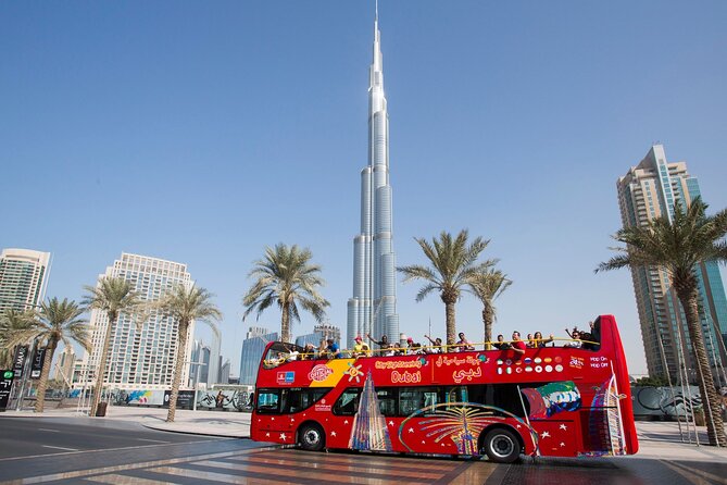 Dubai HOHO Bus Tour, Dhow Cruise & Lost Chambers Aquarium Options - The sunset and night loop is scenic but fixed