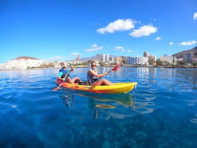 Tenerife: Kayak & Snorkel Tour with Snacks & Sea Life Safari - Cueva de los Enamorados and the coastal scenery