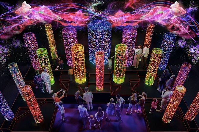 Tokyo Art Aquarium Museum E-Ticket with optional Tokyo Metro Pass - Entering a world of goldfish and flowers