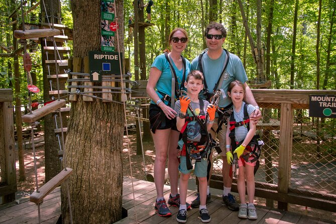 Ziplining and Climbing at The Adventure Park at Virginia Aquarium - Starting at the Virginia Aquarium’s South Building