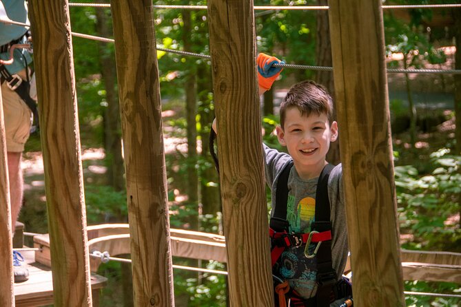 Ziplining and Climbing at The Adventure Park at Virginia Aquarium - The safety briefing sets the tone